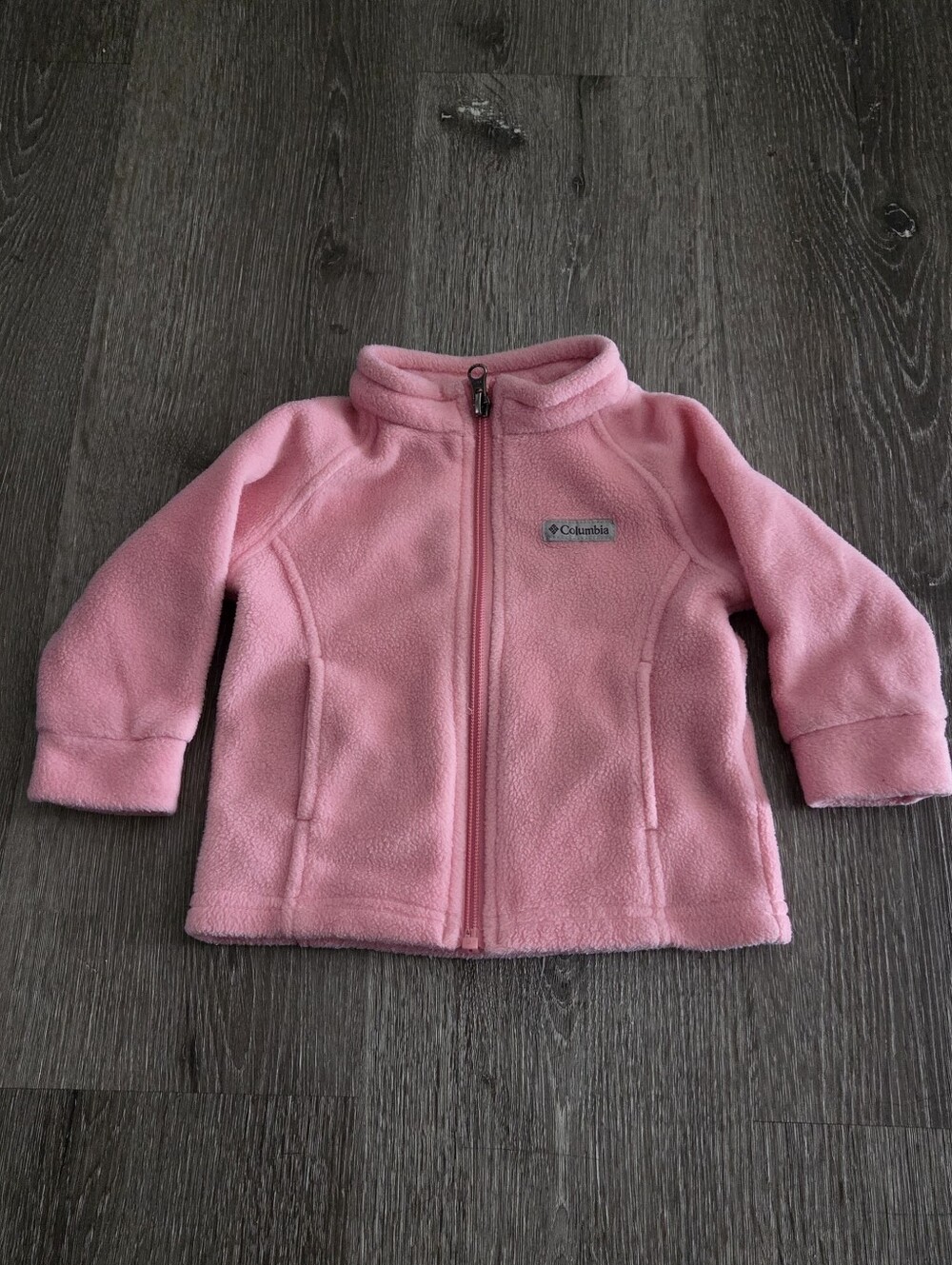 Columbia Pink Fleece Jacket - Soft Warm Layer - 6-12 Months